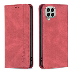 Handytasche Stand Schutzhülle Flip Leder Hülle B15F für Samsung Galaxy M33 5G Rot