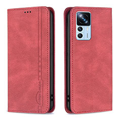 Handytasche Stand Schutzhülle Flip Leder Hülle B15F für Xiaomi Mi 12T Pro 5G Rot