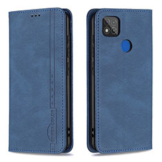 Handytasche Stand Schutzhülle Flip Leder Hülle B15F für Xiaomi POCO C3 Blau