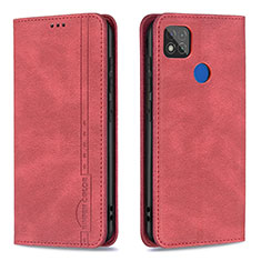 Handytasche Stand Schutzhülle Flip Leder Hülle B15F für Xiaomi POCO C3 Rot