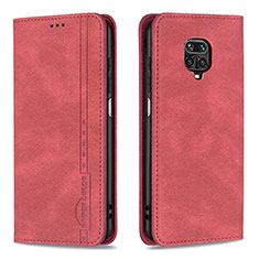 Handytasche Stand Schutzhülle Flip Leder Hülle B15F für Xiaomi Poco M2 Pro Rot