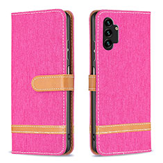 Handytasche Stand Schutzhülle Flip Leder Hülle B16F für Samsung Galaxy A13 4G Pink