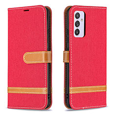 Handytasche Stand Schutzhülle Flip Leder Hülle B16F für Samsung Galaxy A54 5G Rot