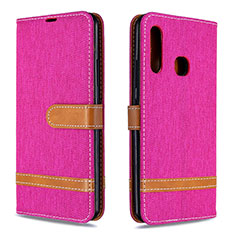 Handytasche Stand Schutzhülle Flip Leder Hülle B16F für Samsung Galaxy A70E Pink