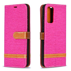 Handytasche Stand Schutzhülle Flip Leder Hülle B16F für Samsung Galaxy S20 FE 5G Pink
