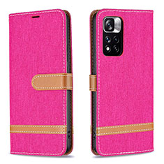 Handytasche Stand Schutzhülle Flip Leder Hülle B16F für Xiaomi Mi 11i 5G (2022) Pink