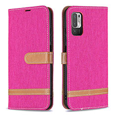 Handytasche Stand Schutzhülle Flip Leder Hülle B16F für Xiaomi POCO M3 Pro 5G Pink