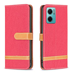 Handytasche Stand Schutzhülle Flip Leder Hülle B16F für Xiaomi Redmi 11 Prime 5G Rot