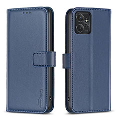 Handytasche Stand Schutzhülle Flip Leder Hülle B17F für Motorola Moto G Power 5G (2023) Blau