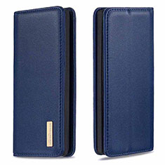 Handytasche Stand Schutzhülle Flip Leder Hülle B17F für Samsung Galaxy Note 10 Plus 5G Blau