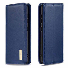 Handytasche Stand Schutzhülle Flip Leder Hülle B17F für Samsung Galaxy Note 20 5G Blau