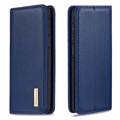 Handytasche Stand Schutzhülle Flip Leder Hülle B17F für Samsung Galaxy S20 Plus Blau