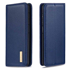 Handytasche Stand Schutzhülle Flip Leder Hülle B17F für Samsung Galaxy S20 Ultra 5G Blau