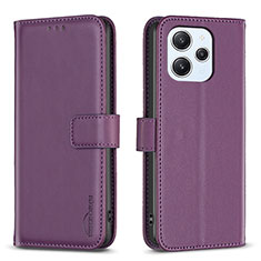 Handytasche Stand Schutzhülle Flip Leder Hülle B17F für Xiaomi Redmi 12 4G Violett