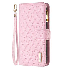 Handytasche Stand Schutzhülle Flip Leder Hülle B18F für Oppo A2 5G Rosegold