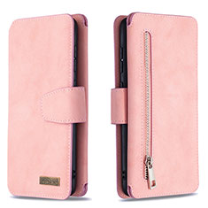 Handytasche Stand Schutzhülle Flip Leder Hülle B18F für Samsung Galaxy A70 Rosegold