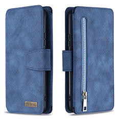 Handytasche Stand Schutzhülle Flip Leder Hülle B18F für Samsung Galaxy M10S Blau