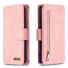 Handytasche Stand Schutzhülle Flip Leder Hülle B18F für Samsung Galaxy Note 10 Lite Rosegold