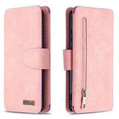 Handytasche Stand Schutzhülle Flip Leder Hülle B18F für Samsung Galaxy Note 20 5G Rosegold