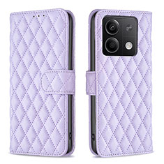 Handytasche Stand Schutzhülle Flip Leder Hülle B20F für Xiaomi Redmi Note 13 5G Violett