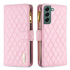 Handytasche Stand Schutzhülle Flip Leder Hülle BF1 für Samsung Galaxy S23 5G Rosegold