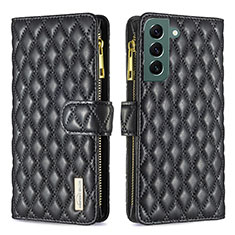 Handytasche Stand Schutzhülle Flip Leder Hülle BF1 für Samsung Galaxy S24 5G Schwarz