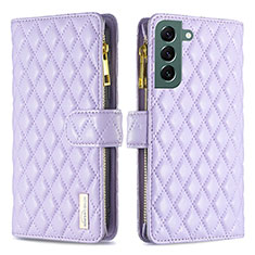 Handytasche Stand Schutzhülle Flip Leder Hülle BF1 für Samsung Galaxy S24 5G Violett