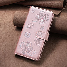 Handytasche Stand Schutzhülle Flip Leder Hülle Blumen BF1 für Oppo A35 Rosegold