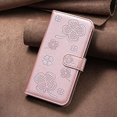 Handytasche Stand Schutzhülle Flip Leder Hülle Blumen BF2 für Google Pixel 8 5G Rosegold