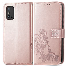 Handytasche Stand Schutzhülle Flip Leder Hülle Blumen für Huawei Honor X10 Max 5G Rosa