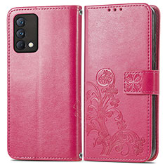 Handytasche Stand Schutzhülle Flip Leder Hülle Blumen für Realme GT Master 5G Pink