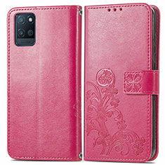 Handytasche Stand Schutzhülle Flip Leder Hülle Blumen für Realme V11s 5G Pink