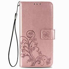 Handytasche Stand Schutzhülle Flip Leder Hülle Blumen für Samsung Galaxy A22 4G Rosa