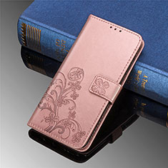 Handytasche Stand Schutzhülle Flip Leder Hülle Blumen für Samsung Galaxy S23 Plus 5G Rosa