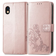 Handytasche Stand Schutzhülle Flip Leder Hülle Blumen für Sony Xperia Ace III Rosa