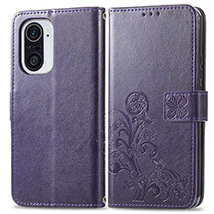 Handytasche Stand Schutzhülle Flip Leder Hülle Blumen für Xiaomi Mi 11i 5G Violett