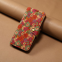Handytasche Stand Schutzhülle Flip Leder Hülle Blumen MT2 für Samsung Galaxy A53 5G Rot