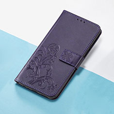 Handytasche Stand Schutzhülle Flip Leder Hülle Blumen S03D für Huawei Honor 10X Lite Violett