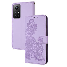 Handytasche Stand Schutzhülle Flip Leder Hülle Blumen Y01X für Xiaomi Redmi Note 12S Violett