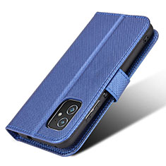 Handytasche Stand Schutzhülle Flip Leder Hülle BY1 für Asus ZenFone 8 Mini Blau