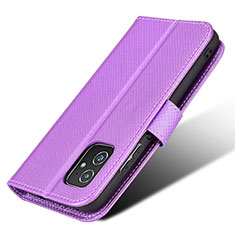 Handytasche Stand Schutzhülle Flip Leder Hülle BY1 für Asus ZenFone 8 Mini Violett