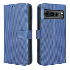 Handytasche Stand Schutzhülle Flip Leder Hülle BY1 für Google Pixel 8 Pro 5G Blau