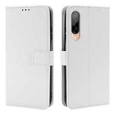 Handytasche Stand Schutzhülle Flip Leder Hülle BY1 für HTC Desire 22 Pro 5G Weiß