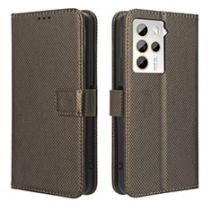 Handytasche Stand Schutzhülle Flip Leder Hülle BY1 für HTC U23 5G Braun