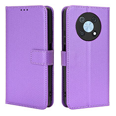 Handytasche Stand Schutzhülle Flip Leder Hülle BY1 für Huawei Enjoy 50 Pro Violett