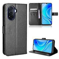 Handytasche Stand Schutzhülle Flip Leder Hülle BY1 für Huawei Enjoy 50 Schwarz