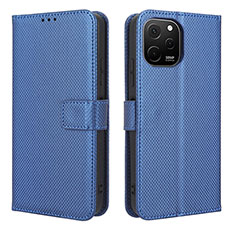 Handytasche Stand Schutzhülle Flip Leder Hülle BY1 für Huawei Enjoy 50z Blau