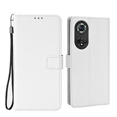 Handytasche Stand Schutzhülle Flip Leder Hülle BY1 für Huawei Honor 50 Pro 5G Weiß