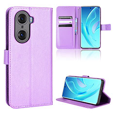 Handytasche Stand Schutzhülle Flip Leder Hülle BY1 für Huawei Honor 60 Pro 5G Violett