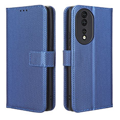 Handytasche Stand Schutzhülle Flip Leder Hülle BY1 für Huawei Honor 80 5G Blau